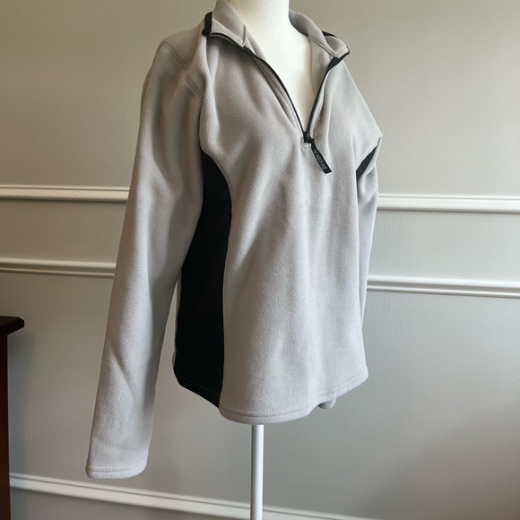 North face fleece half-zip grey size large - Picture 1 of 4